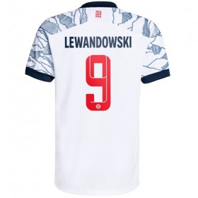 Jalkapallo Pelipaidat FC Bayern München Robert Lewandowski 9 Kolmaspaita 2021-2022 Lyhythihainen